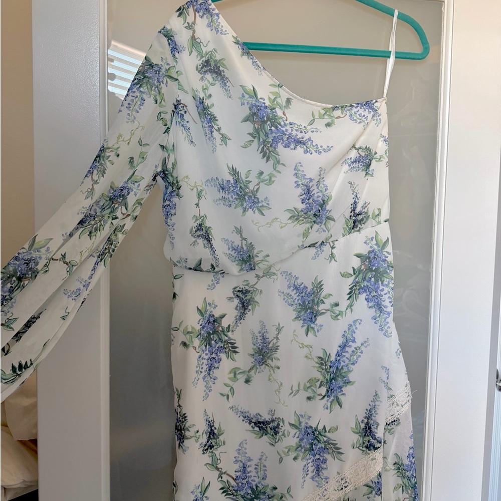 ASOS Floral One-Shoulder Dress